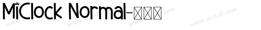MiClock Normal字体转换